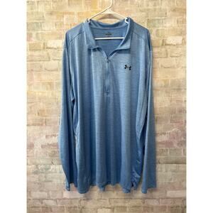 Under Armour Mens Quarter Zip 3XL XXL Loose Fit Long Sleeve